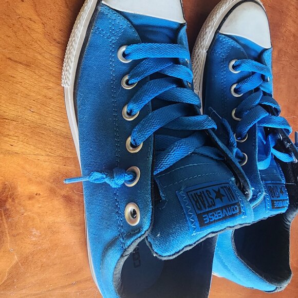 Converse All Star Blue Low-Top Sneakers – Women’s Size 8 - Picture 3 of 3